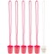 Sparkle and Bash Shot Glass Necklace Set - 6 Pack Beaded Necklaces, Hot Pink & White, 30.4 In - Bachelorette Shot Glass Set Team Bride & Bride To Be for Bachelorette Party & Bridal Shower Favors